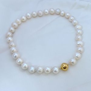 Luxusmarke Perlen Perlen Halskette Choker Damen Hochzeitsfeier Schmuck Sailorom 44 cm kurze Chokers Naturperlen Braut Halsketten