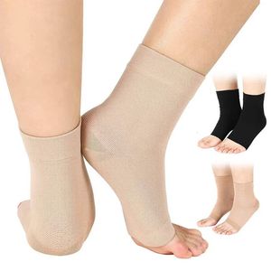 2pcs meias de compressão no tornozelo de 20 a 30 mmHg Suporte a manga para recuperação de lesões Fasciitis Fasciitis Alívio da dor no pé 240601