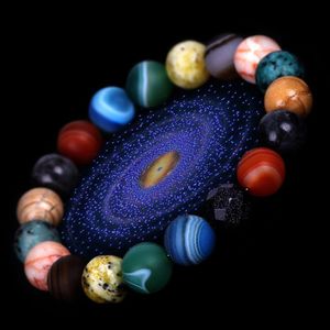 Bärade solsystem åtta stenplaneter armband universum mjölkvägsutforskning stjärnhimmel handtring smycken droppleverans armband dhdq4