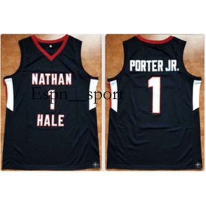 T9 1 Michael Porter Jr Game firmato usato Tolton Basketball Jersey Blue, White o Custom Player per qualsiasi nome Maglie da uomo ricami