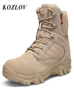Wojskowe buty kostki mężczyźni amerykańskie armia polowanie na trekking buty kempingowe dla mężczyzn taktyczne pustynne buty swobodne buty turystyczne trampki Botas 27033940