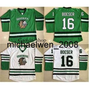 Gaoxin Weng N D Jersey 2 Stecher 9 Caggiula 16 Brock Boeser 33 Cam Johnson 100% zszyte walki Siouxs Dakota Hockey Jerseys