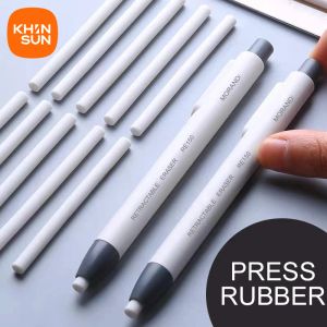 ERASER KHINSUN PRESS FÖRSLAGA PENCIL ERASER CORRECTION Supplies Pen Style Pencil Rubber Writing School Supplies Stationery