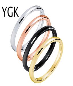 Biżuteria 2 mm szerokość mody Pierścionki wolframowe żeńskie uroki pierścień ślubny pierścień dla kobiet miłośnicy imprezy 6336359