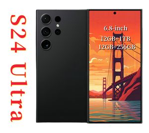 6,8-calowy S24 Ultra Telefon 5G Wykonanie ekranu dotykowego S23 Telefon system Android OS S24 Smartfon Pełny ekran rozpoznawanie twarzy HD Display GPS Wyświetla