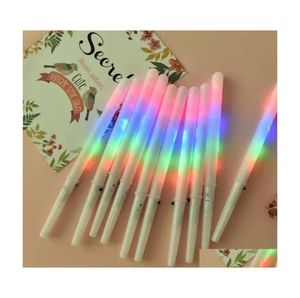 Party Favor Led Light Up Cotton Candy Cones Colorf Glowing Marshmallow Sticks ogenomtränglig Glow Drop Delivery Home Garden Festive DH0VE4984918