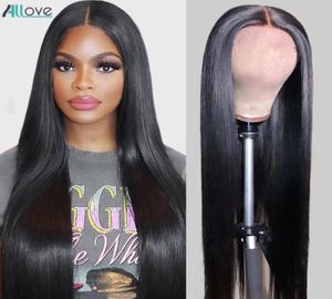 Allove 840 inch 13x6 Transparent Human Hair Lace Front Wigs Brazilian Kinky Curly Water Body Deep Loose T Part for Women All Ages86847707