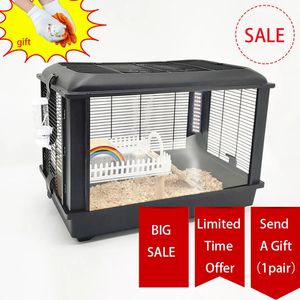 Hamster Cage Små husdjur Habitat Cave Guinea Pig Hedgehog House Hamster Nest Accessories Pet Supplies 240529