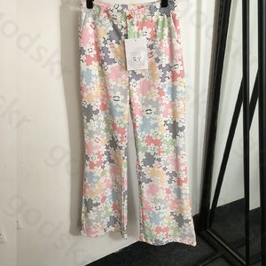 Colour Flower Printing Shorts Pants Womens Designer Button Straight Leg Pants Stylish Sexy High Waisted Shorts