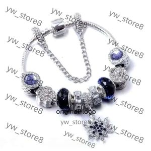 Pandorabracelet Designer Pandoras Armband Family's Moon Dual Pulling Family Style Samma kvinnliga pärla Blue Star Net Hongsen Ocean Heart Snake Bone Armband 29F9