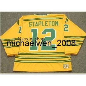 Gaoxin Weng Custom Men Youth Women Vintage #12 Pat Stapleton Cougars 1973 Wha Hockey Jersey Size S-5XL أو مخصص أي اسم أو رقم