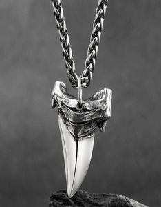 Zahn Silber Halskette für Männer Silber Anhänger Schmuck Hippop Street Culture Mygrillz LJ2010165624903