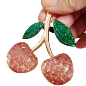 2024 Keychains Chaelards Key Rings Coa Ch Cherry Keychain Bag Charm Acessório de decoração rosa verde de alta qualidade Design de luxo 231218
