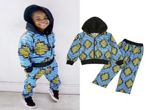 Toddler Baby Girl Fall African Bohemian style zipper top pants 2piece children039s wear for 27 kids6458388