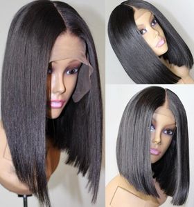 New Bob Wig HD Lace Frontal Straight Hair 13x6 Front Front Human Pront 150 Short7801936