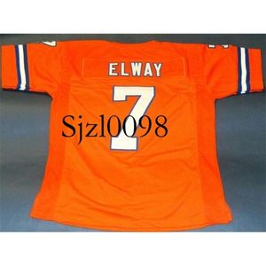 SJ98 SJZL Niestandardowe mężczyźni Młodzież Kobiety Jan Elway Football Jersey Size S-5xl lub Custom Any Imię lub koszulkę