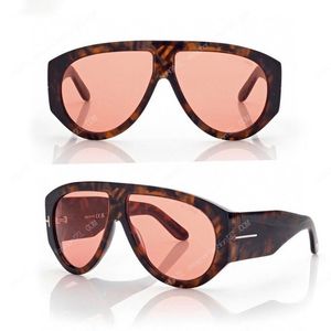 Designer solglasögon för kvinnor och män toppkvalitet stor platta tjock ram Klassisk märke FT1044 Lyxiga solglasögon Black Sports Style Original Box