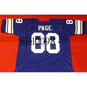 Sj98 sjzl Custom Men Youth women ALAN PAGE Football Jersey size s-5XL or custom any name or number jersey