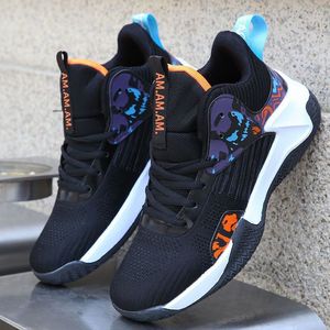 Summer New Trendy Men's Shoes Breathable Basketball Shoes Fashionable Thick Sole Student Casual Running Shoes Men's Sports Shoes