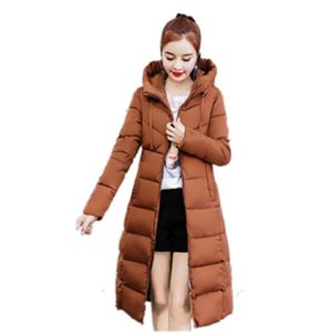 Women Winter Long Down Jackets Coats Woman Thick Slim Warm Parkas Hooded Outerwear Garment Coat Plus Size4241200