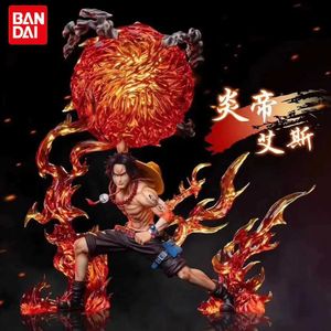 Action Toy Figures 30cm One Piece Ace Anime Figure Fireball Portgas D Ace Action Figurine Pvc Statue Model Doll Collection Toy G240529