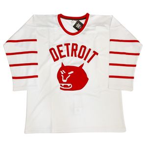 Детройт Cougars Retro хоккейная майка сшита винтажными обычаями любое название и номер Cyhjersey