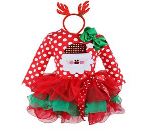 16T Święty Mikołaj Claus Sukienka dla dzieci Kostium Nowego Roku Zima Snowman Baby Girl Ubranie Choinka Dzieci Ubranie 7219759