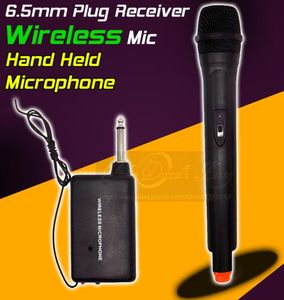 Sistema di microfono wireless professionale FM Ricevitore FM Ricevitore portatile Mic Mike Dynamic Mic per Karaoke KTV Singing Computer 2669380