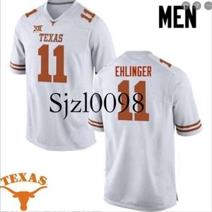 Sj98 Custom 009 Youth women Texas Longhorns Sam Ehlinger #11 Football Jersey size s-5XL or custom any name or number jersey