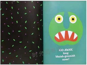 Nauka zabawek odejdź Big Green Monster English Picture Book Childrens Early Education Primary School Oświecenie Rodzice czytanie G240529