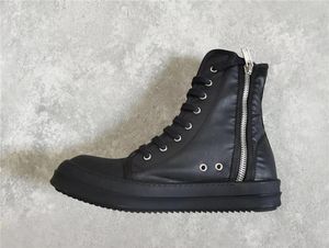 Dropship 20ss Full Siyah Balmumu Tuval Yüksek Üst Dantel Yukarı Trainer Spor Sakinleri Yüksek Üst Hip Hop Tuval Boots4052317