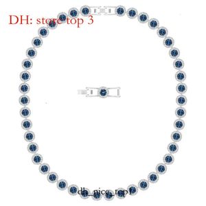 Swarovski halsband designer kvinnor original kvalitet hänge halsband ängel briljant och fashionabla full diamant för att använda element 8763