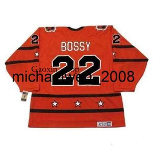 Gaoxin Weng Men Women Youth Bossy 1978 CCM Vintage Turn Back All Star Hockey Jersey All Sitched Sitched Ideany أي اسم أي حارس مرمى