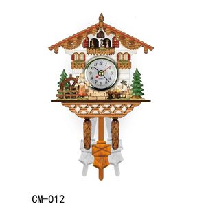 النمط الاسكندنافي النمط الخشبي ساعة الحائط الإبداعي cuckoo style style clock clock home clates for use use 240524