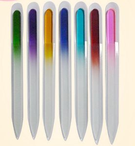 100pcslot hızlı en yeni renkli cam tırnak dosyaları dayanıklı kristal dosya tırnak arabelleği tırnak bakımı4828047