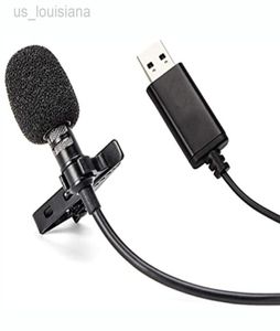 Mikrofony 2M USB Lavalier Micophone Clipon Lapel Mic na komputer komputerowy Laptop Wokal Streaming Studio nagrywające YouTube wideo GA68752229