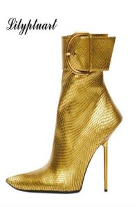 Women Boots New Brand Sexy 039S Ongle Thin High Heel مدببة بإصبع أزياء السوستة القصيرة المصمم أحذية فاخرة 2022 07099842287
