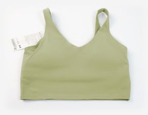 Seamless Yoga Bras for Women Push Up Sports Tank Top Breathable Shockproof Spaghetti Strap Fitness Gym Bra LU4685929