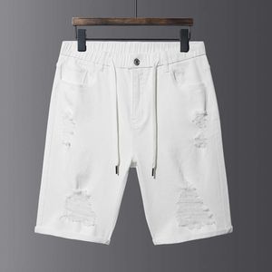 Xiaofeiniu 8309 Summer Elastic Elastic Elastic Waist Men's Denim Shorts Loose High Elastic Denim Middle Pants