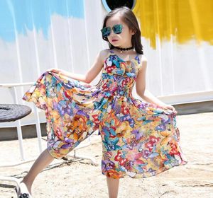 Children Girls Summer Floral Bohemia Beach Jumpsuit Playsuit For Girls Baby Clothing Kids Sun Overalls Jumpsuits New Rompers3737084833465