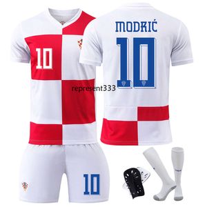 Футбольная рубашка Англии 2024 Хорватия дом № 10 Modric Cup Football Jersey Setswear Set