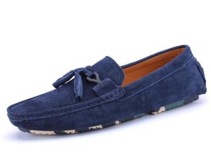 Herrens äkta läderskor Suede Loafer Chains Knot Officiella skor Milent Mens Travel Walk Shoe Casual Comfort Breath Shoes For Me6210273