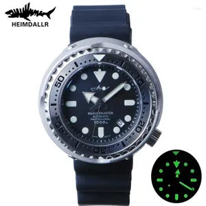 Wristwatches HEIMDALLR Men Watch Diver NH35A Mechanical Wristwatch C3 Super Luminous Automatic Watches 1000M Waterproof Luxury Man's