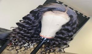 Peruca de renda de onda solta profunda peruana de onda solta peruca de cabelo humano com cabelos para bebê Human Human 13x6x1 Deep Parte Lace Front Wig9325066