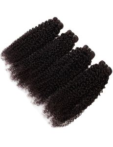 Brasiliansk jungfru hår kinky curly 4 buntar 400 g mänskligt hår väver rå jungfru hårförlängningar remy samma riktning nagelikel klass 108879157