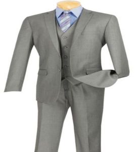 클래식 고품질 남성 회색 남성 아이스 스위트와 남성 신랑 드레스 3 재킷 바지 조끼 맞춤형 Made7110597
