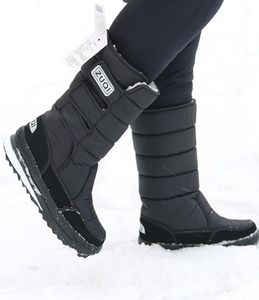 플랫폼 남성 눈 부츠 방수 나일론 플러스 크기 4547 남성 Mens Mid Calf Boots 플랫폼 플러시 따뜻한 신발 Winter Black 2010199376060