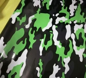 Arctic Snow Green Black Grey Camouflage Vinyl Wrap för bilfolie som täcker Camo Truck Wrap som täcker folie Självhäftande klistermärke 152x8210213