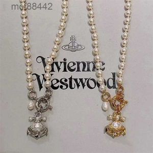 Frauenschmuck Halskette rund Diamant High Witwe Vivienessweet und luxuriöses personalisiertes Schiffsankerchen -Perlenarmband