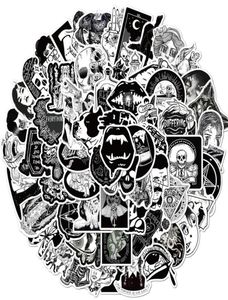 100 st gotiska klistermärken Vinyl Waterproof Dark Graffiti Patch Decal Horror Skeleton Anime Stickers For Water Bottle8043778